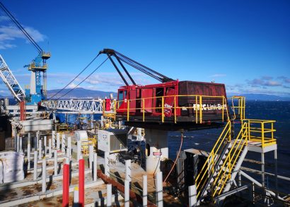 FMC LinkBelt Lattice Boom Offshore Crane