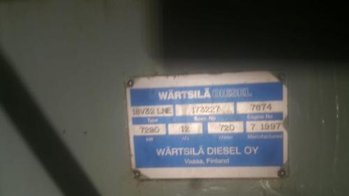 Wartsila 18V32lne gensets